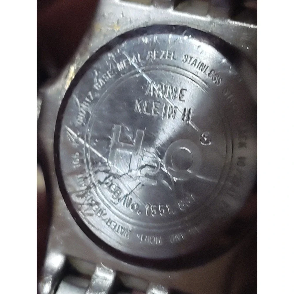 Anne Klein 2 H20 Stainless Steel Watch w/ Day of the Week Grey Roman Number Dial